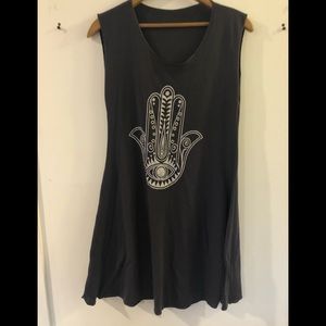 Grey tank top/tunic shirt size large